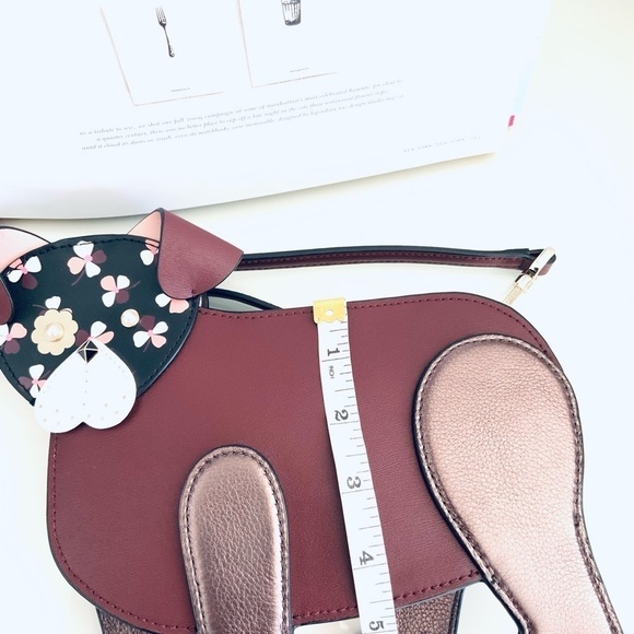 KATE SPADE NEW YORK FLORAL PUP DOG CROSSBODY BAG - Picture 7 of 7